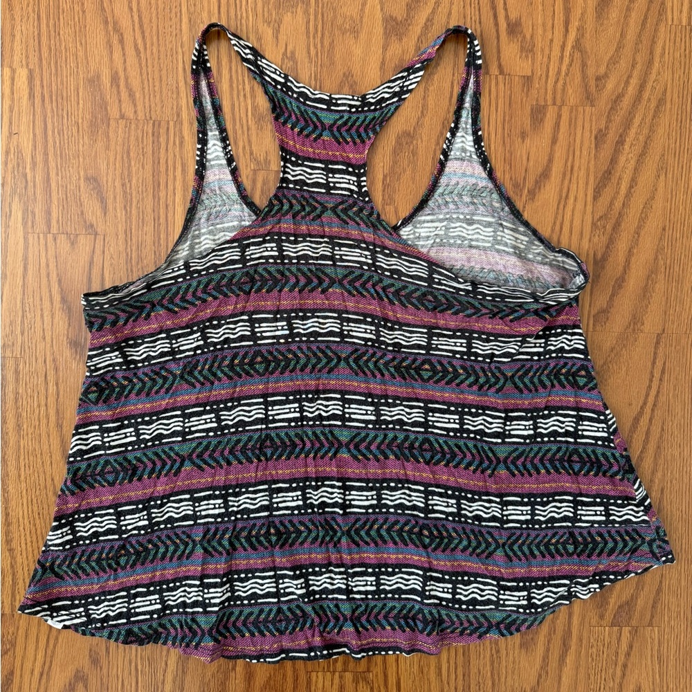 Element Women’s Multi colored Tribal Racerback Flowy Tank Top - Size Small - Picture 3 of 8